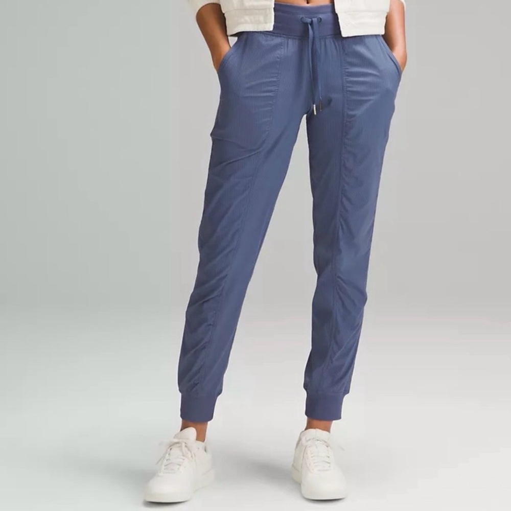 Lululemon Women's Mid-Rise Dance Studio Drawstring Jogger Pants in Blue